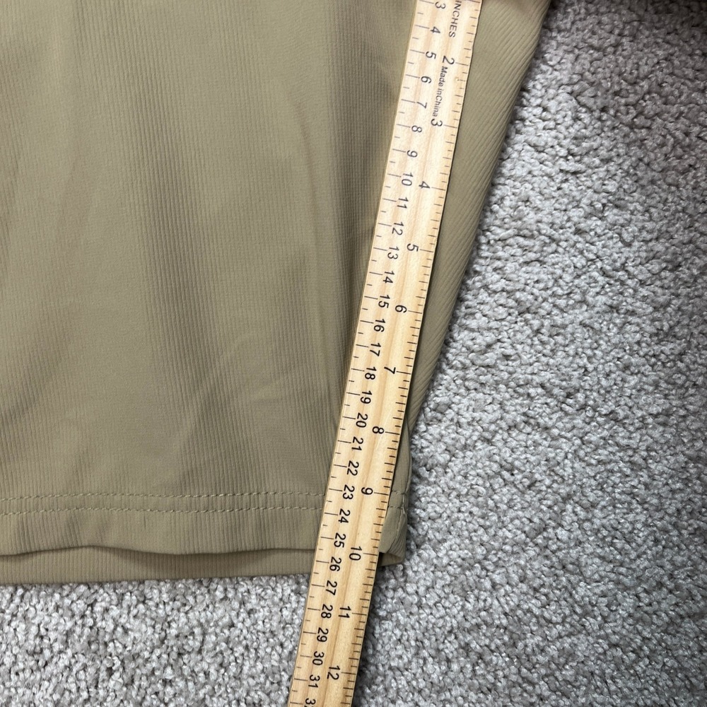 Wrangler Shorts Mens 40 Khaki Tan Cargo Elastic Waist Flat Front Hiking Outdoor - Picture 8 of 9